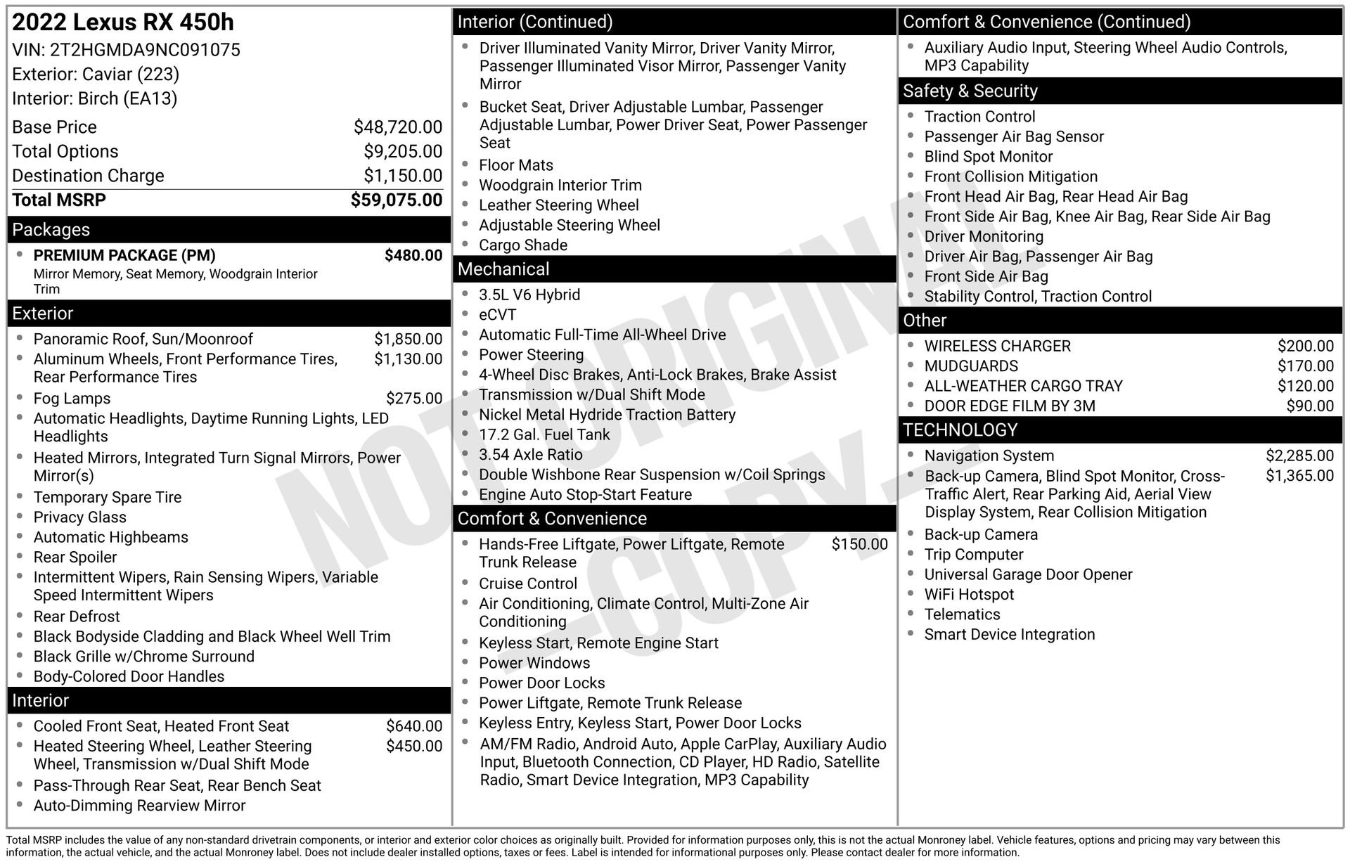 Used 2022 Lexus RX 450h AWD w/ Premium Package image 40
