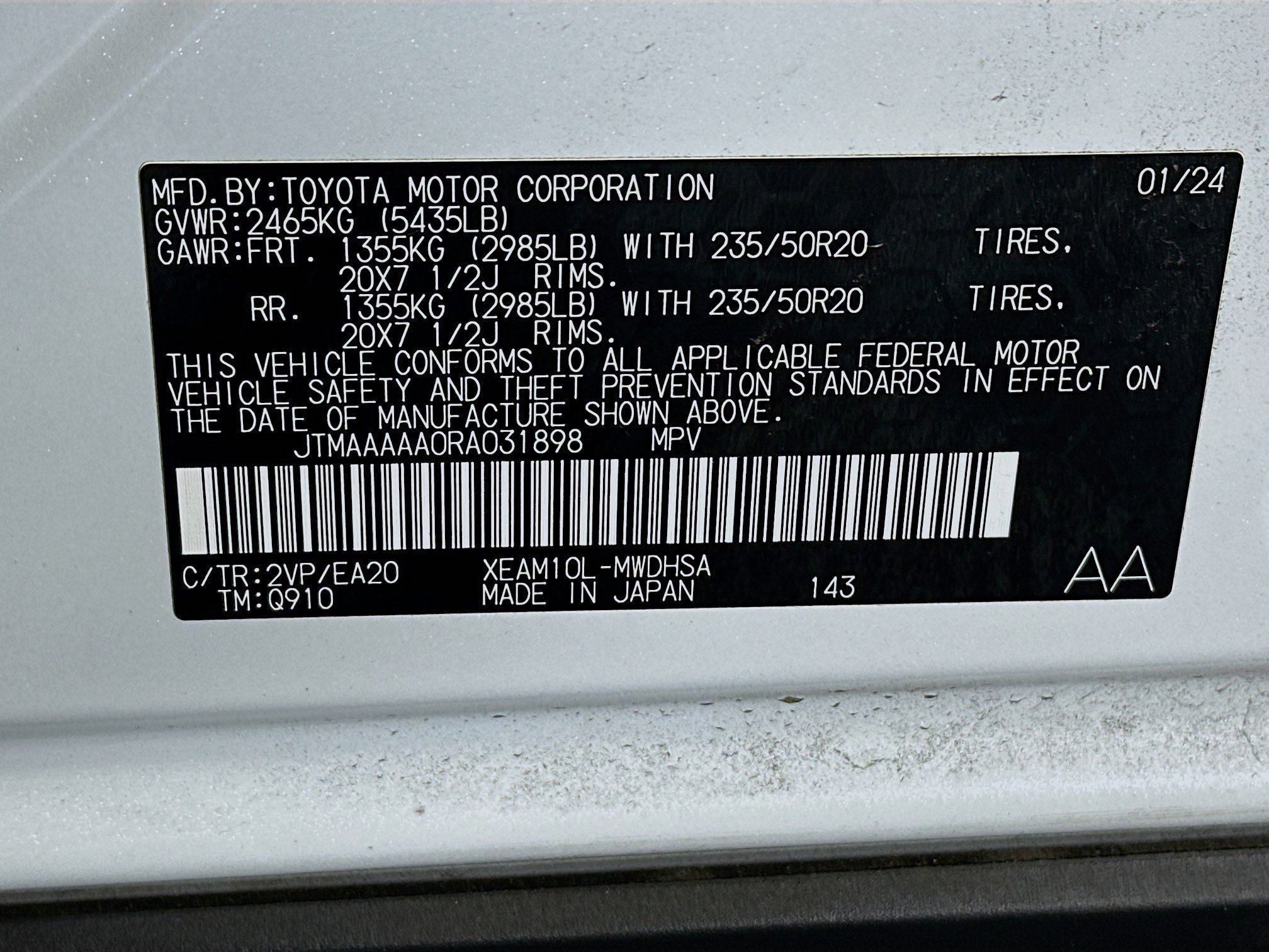 Used 2024 Toyota bZ4X Limited w/ Weather Package image 12