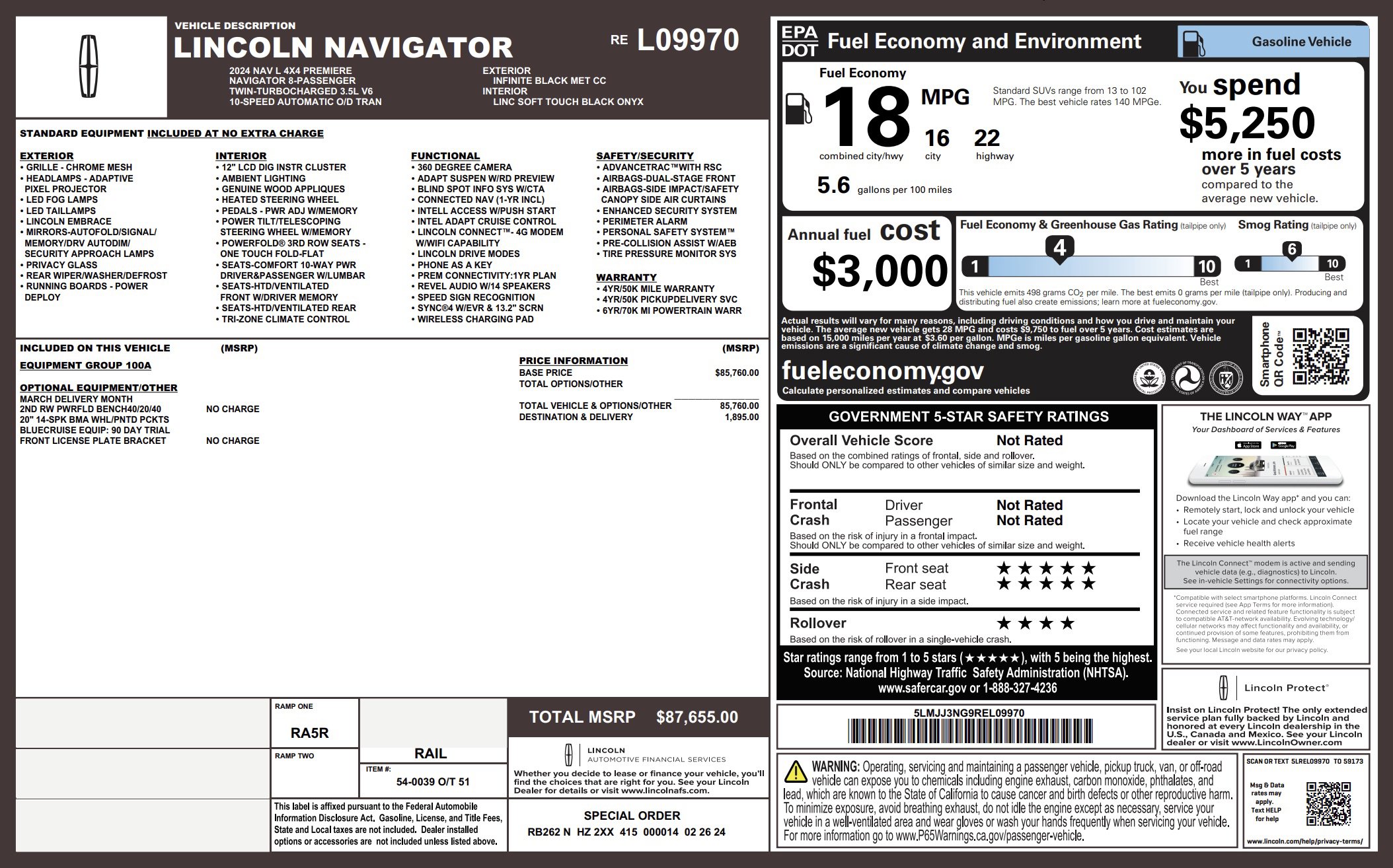 Used 2024 Lincoln Navigator L 4WD image 5