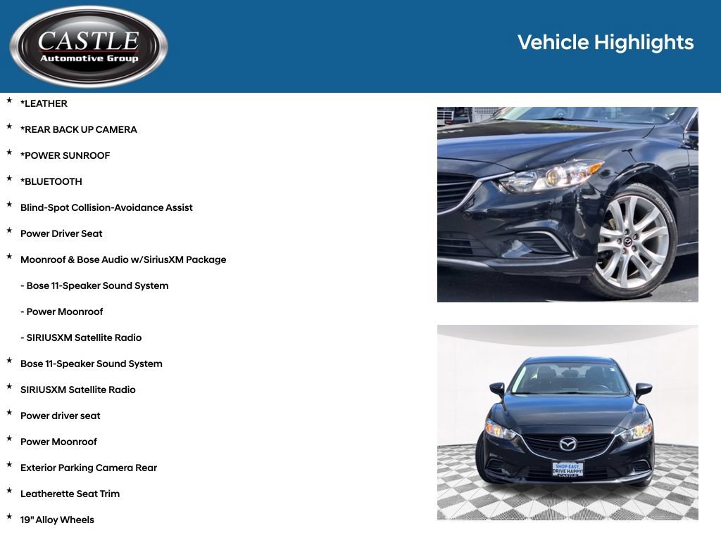 Used 2016 MAZDA MAZDA6 Touring FWD image 3