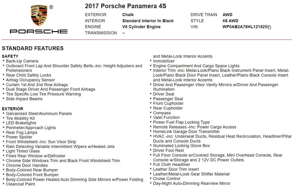 Used 2017 Porsche Panamera 4S AWD/4WD image 17