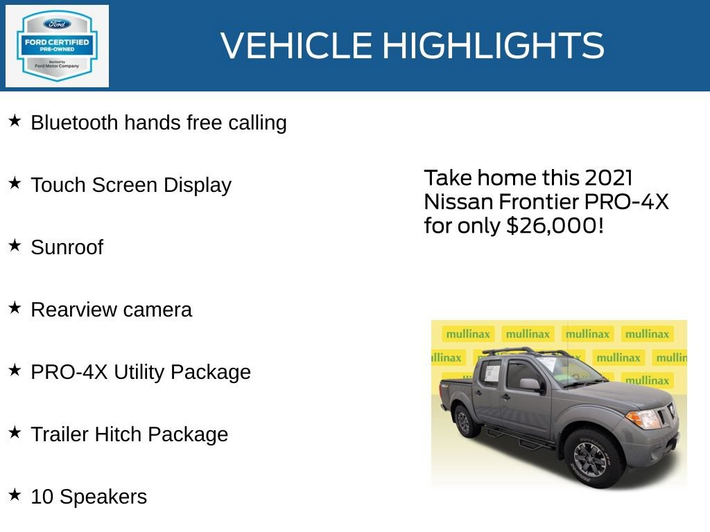 Used 2021 Nissan Frontier PRO-4X w/ Pro-4x Utility Package AWD/4WD image 23