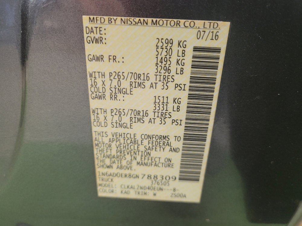 Used 2016 Nissan Frontier SV image 33