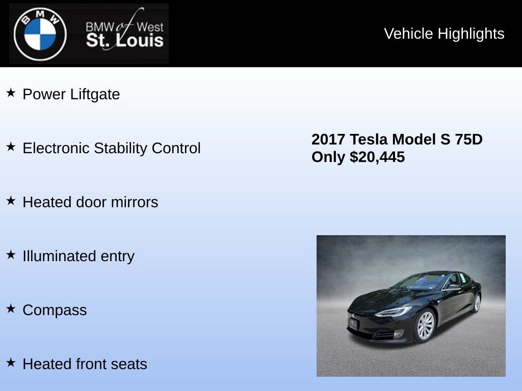 Used 2017 Tesla Model S 75D AWD/4WD image 15