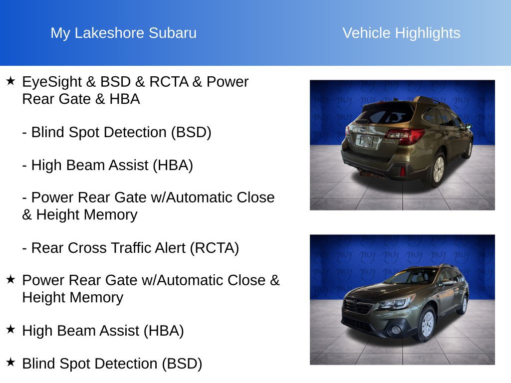 Used 2018 Subaru Outback 2.5i Premium AWD/4WD image 11