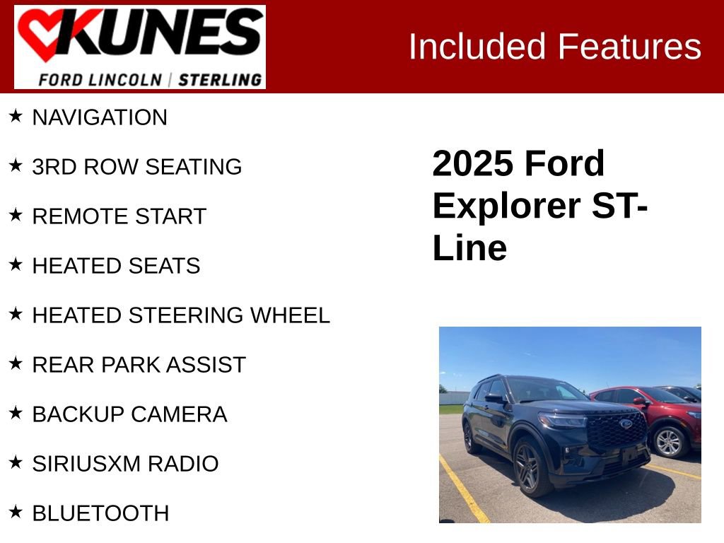Used 2025 Ford Explorer ST-Line w/ ST-Line Street Pack AWD/4WD image 2