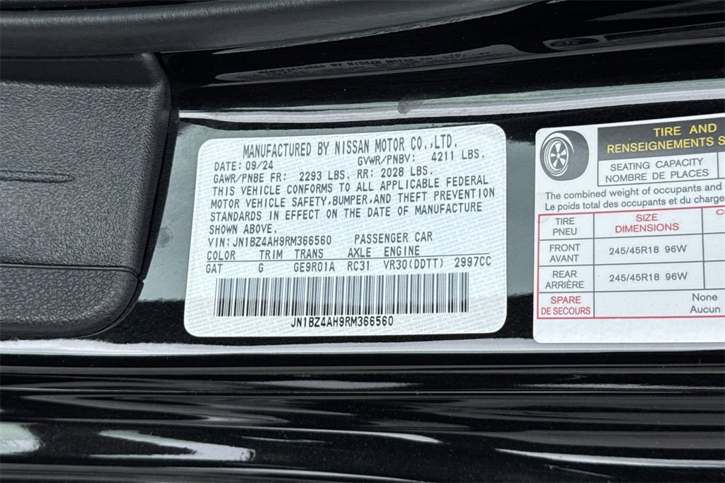 Used 2024 Nissan Z Sport w/ Floor Mat Package image 26