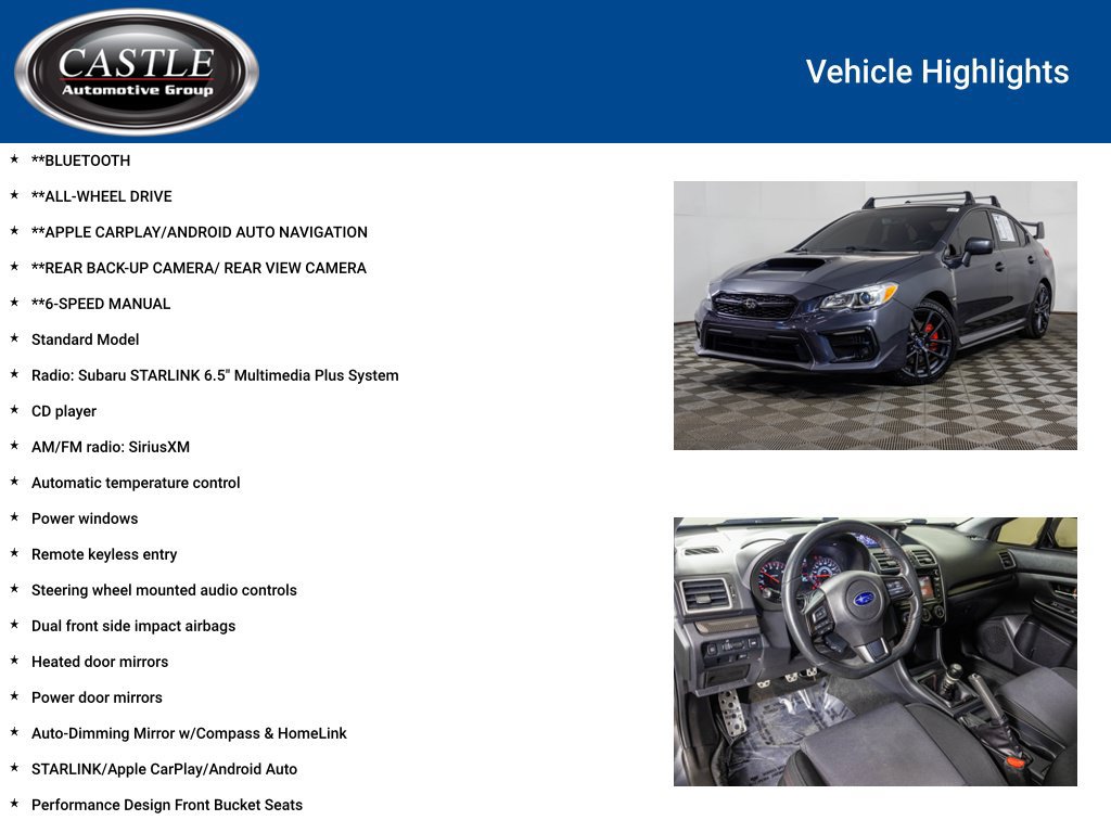 Used 2021 Subaru WRX AWD/4WD image 3