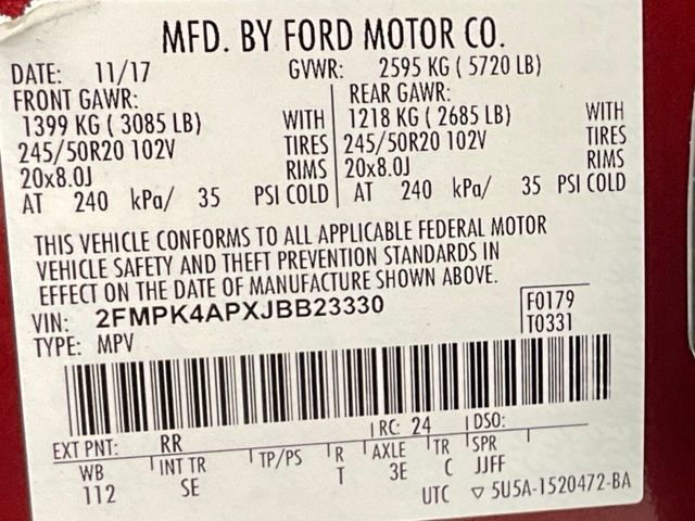 Used 2018 Ford Edge Sport w/ Technology Package image 23