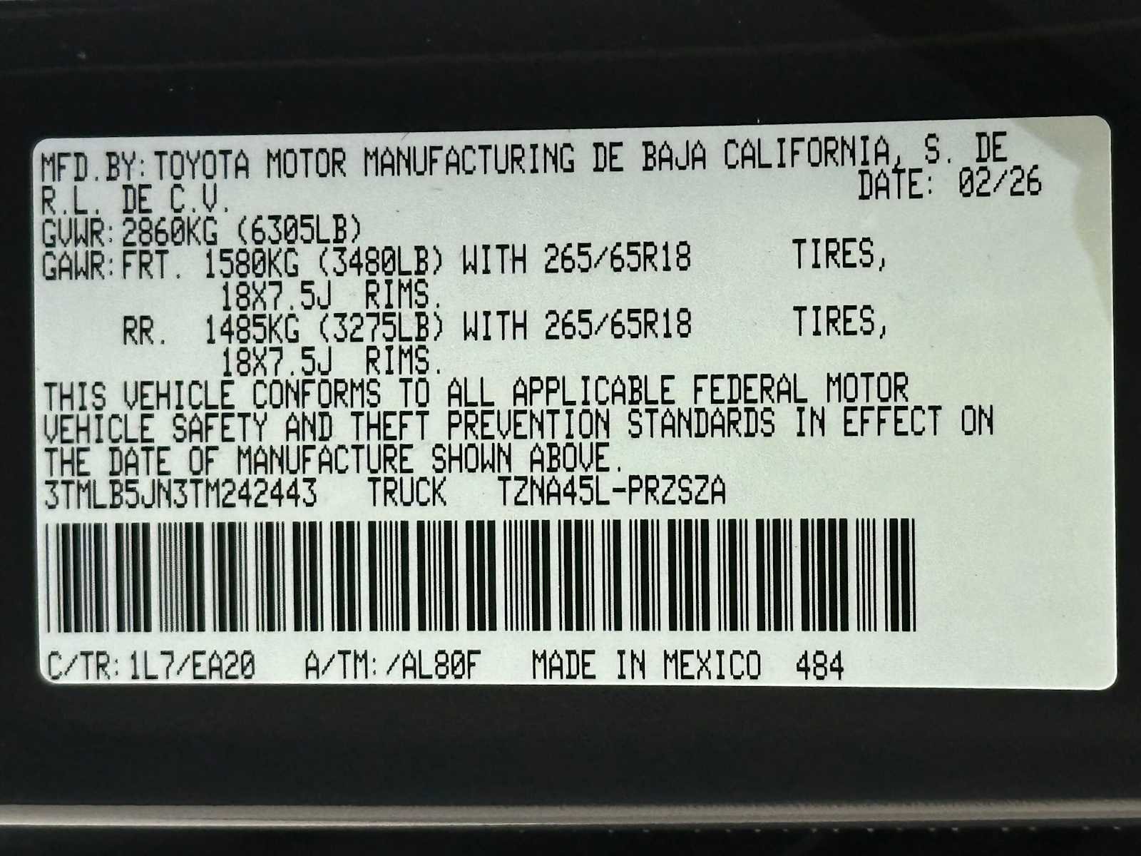 New 2026 Toyota Tacoma TRD Off-Road image 32