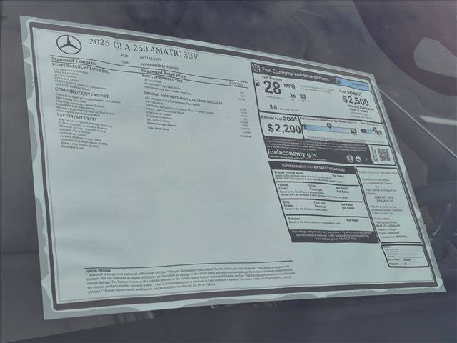 New 2026 Mercedes-Benz GLA 250 4MATIC image 18