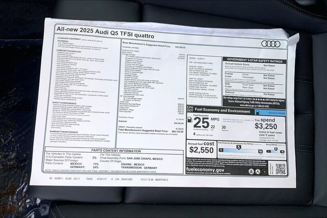New 2025 Audi Q5 Prestige image 13