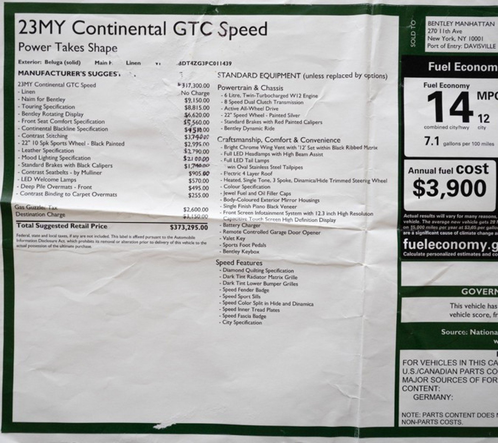 Used 2023 Bentley Continental GT Speed AWD/4WD image 61