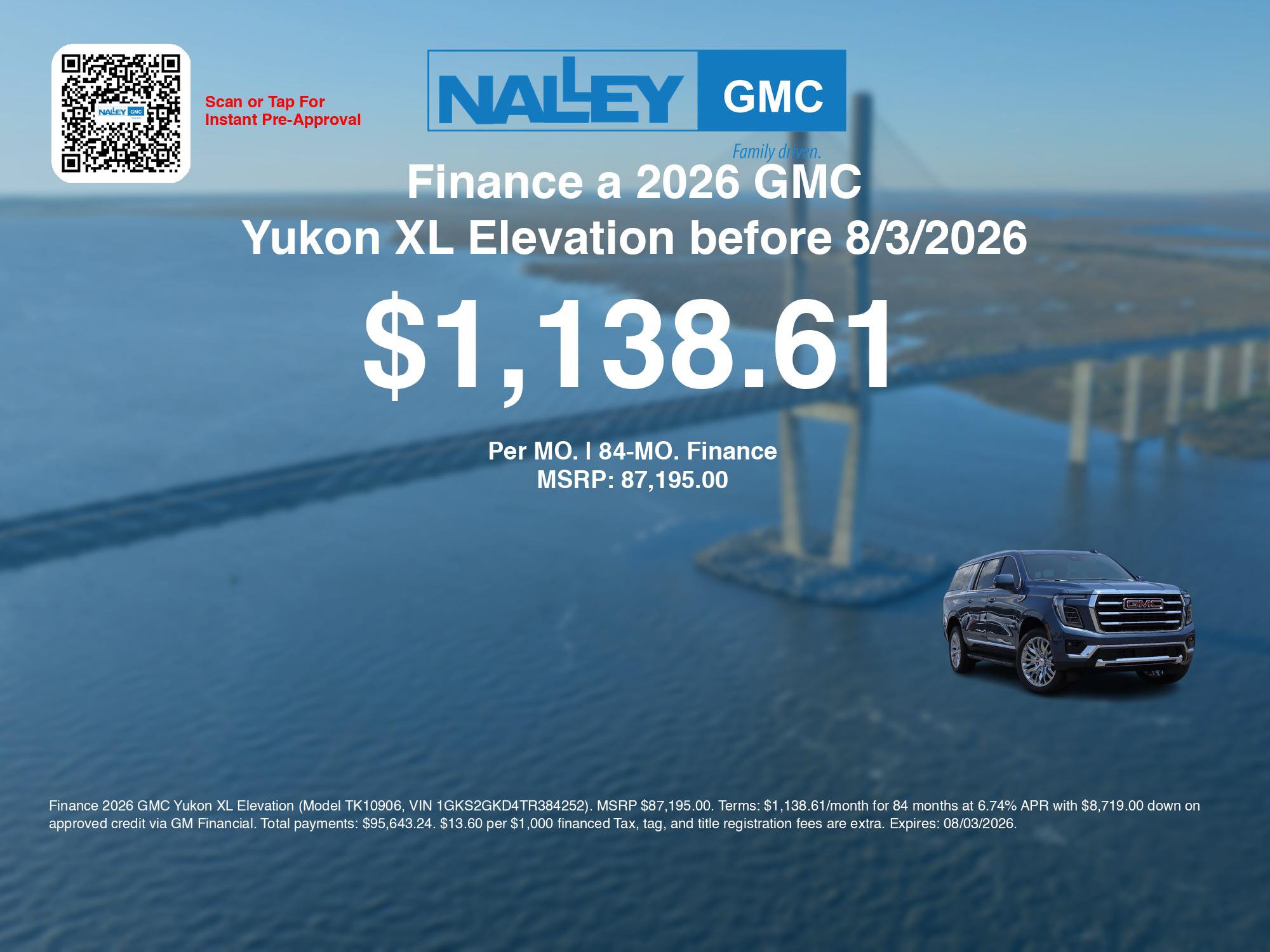 New 2026 GMC Yukon XL Elevation w/ Elevation Premium Package AWD/4WD image 7