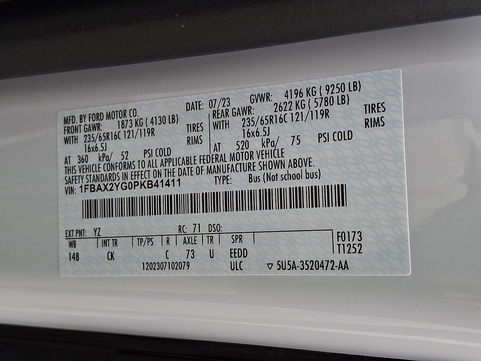 Used 2023 Ford Transit 350 XLT image 33