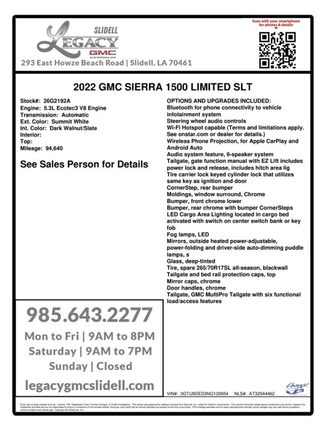 Used 2022 GMC Sierra 1500 SLT AWD/4WD image 30