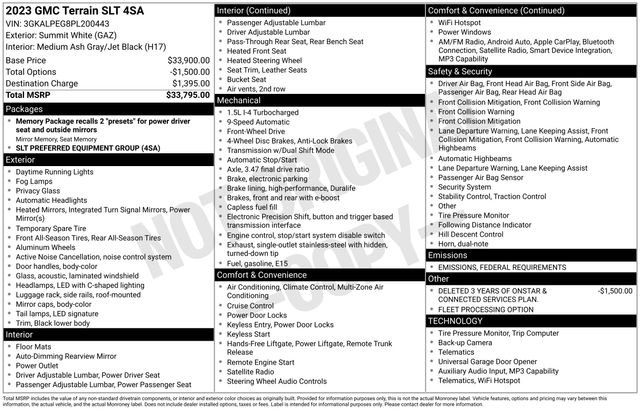 Used 2023 GMC Terrain SLT image 29