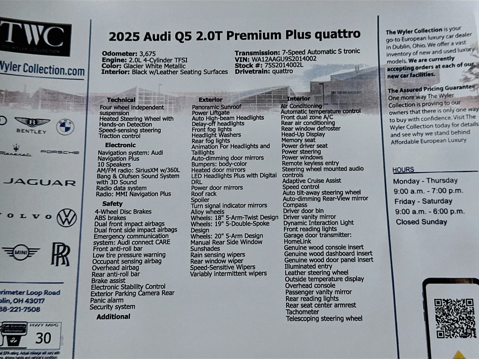 Certified 2025 Audi Q5 Premium Plus AWD/4WD image 46