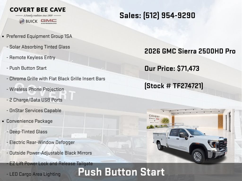 New 2026 GMC Sierra 2500 Pro w/ Convenience Package RWD image 7