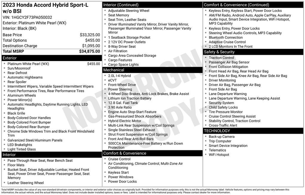Used 2023 Honda Accord Sport image 7