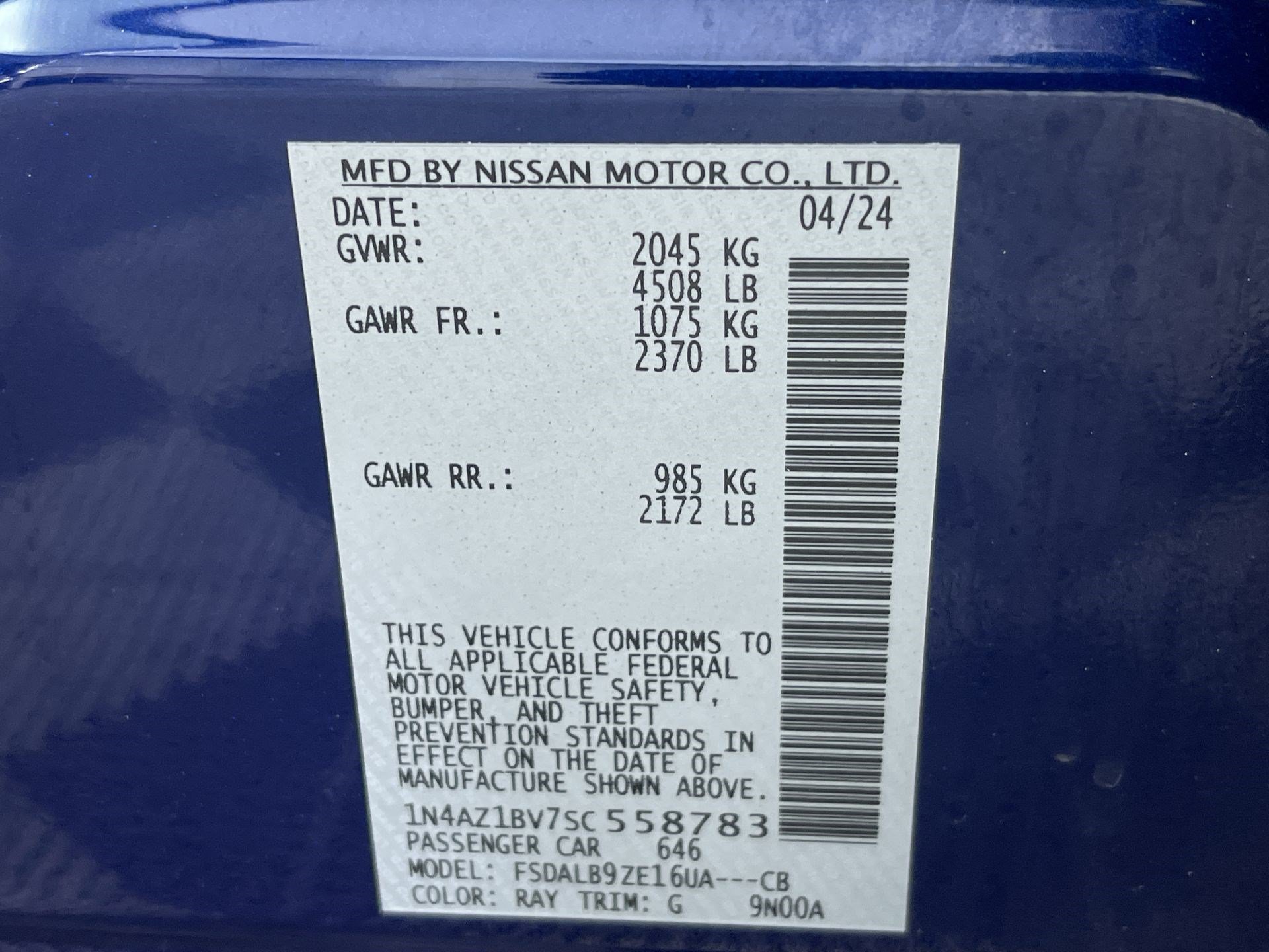 Certified 2025 Nissan Leaf S FWD image 12