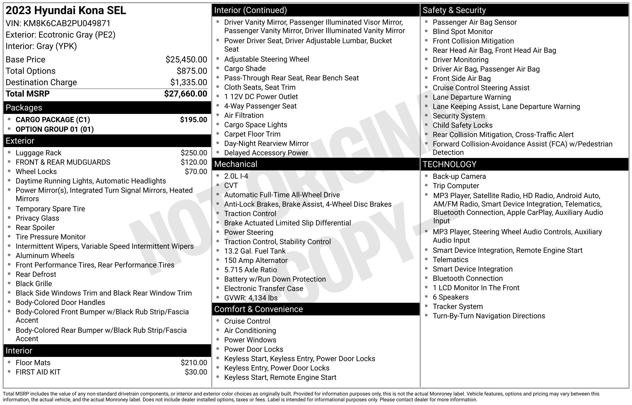 Certified 2023 Hyundai Kona SEL w/ Cargo Package AWD/4WD video 2