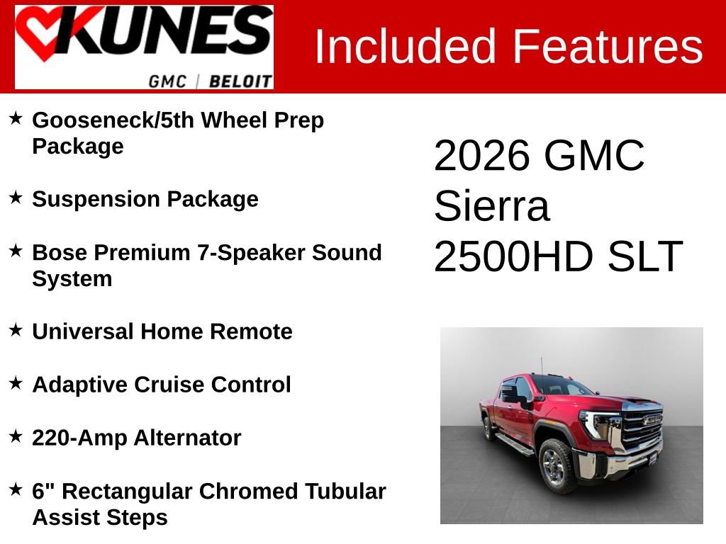 New 2026 GMC Sierra 2500 SLT w/ SLT Premium Package AWD/4WD image 3