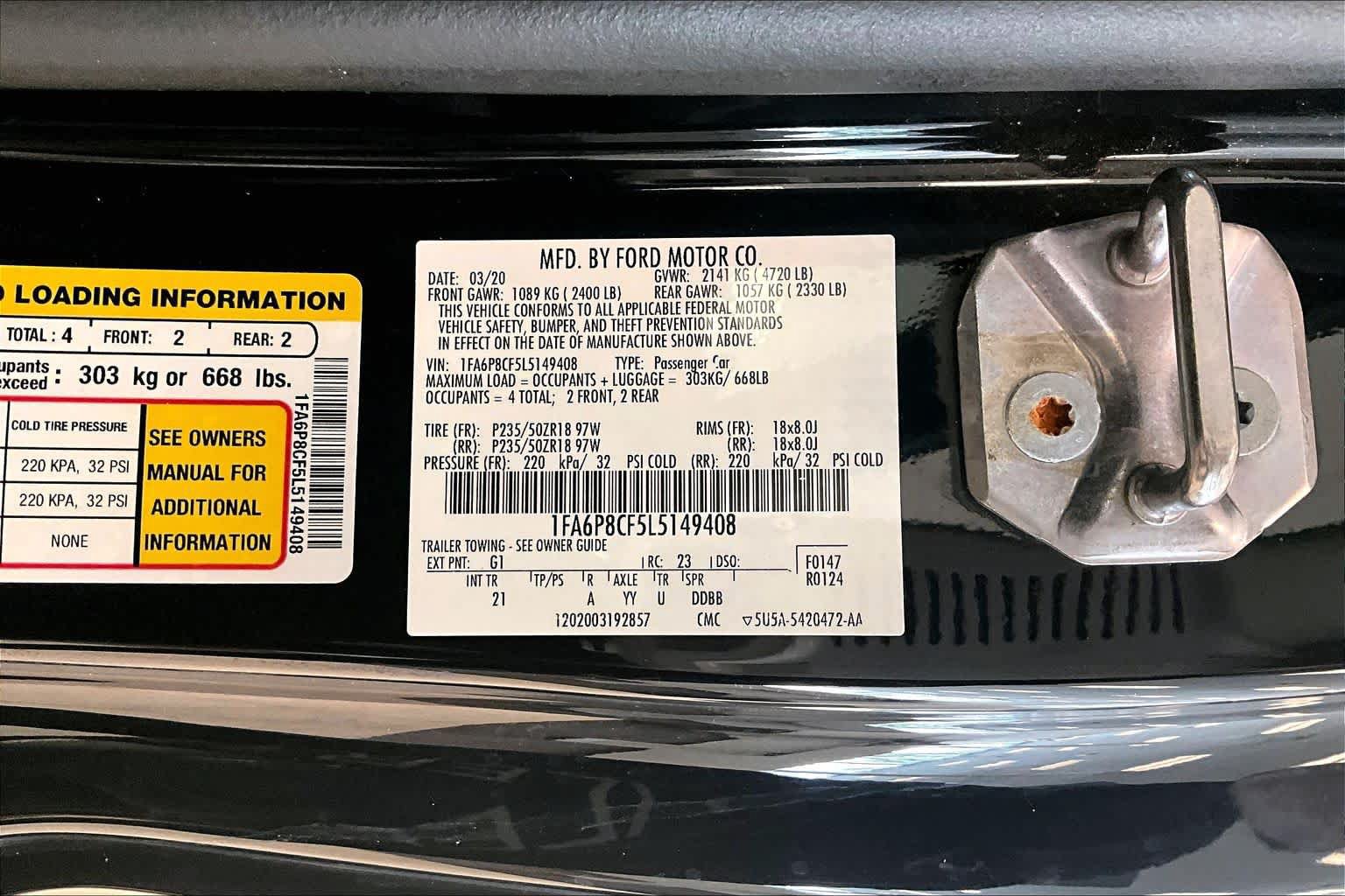 Used 2020 Ford Mustang GT RWD image 29