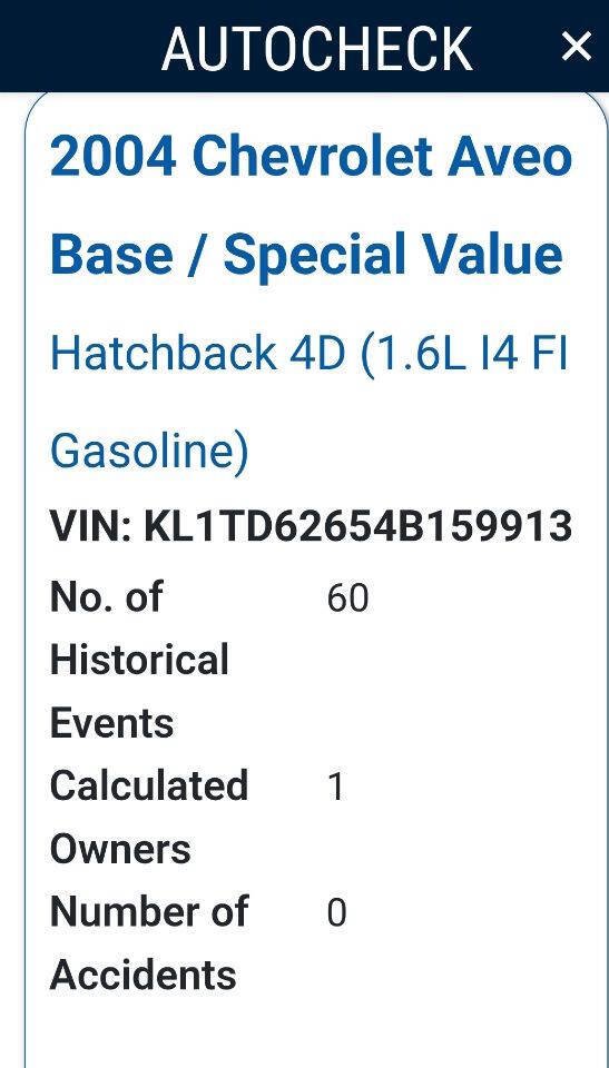Used 2004 Chevrolet Aveo Hatchback FWD image 17
