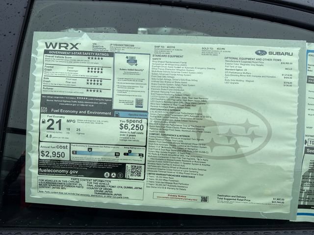 New 2026 Subaru WRX Limited image 34