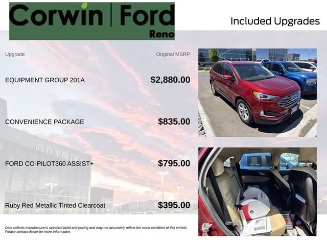 Used 2019 Ford Edge SEL w/ Equipment Group 201A FWD image 8