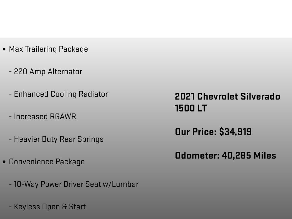 Used 2021 Chevrolet Silverado 1500 LT w/ Max Trailering Package AWD/4WD image 29
