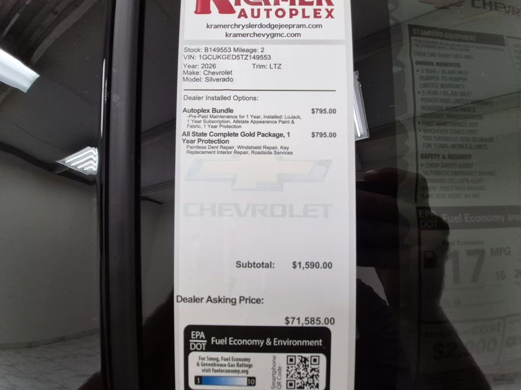 New 2026 Chevrolet Silverado 1500 LTZ w/ Technology Package image 35