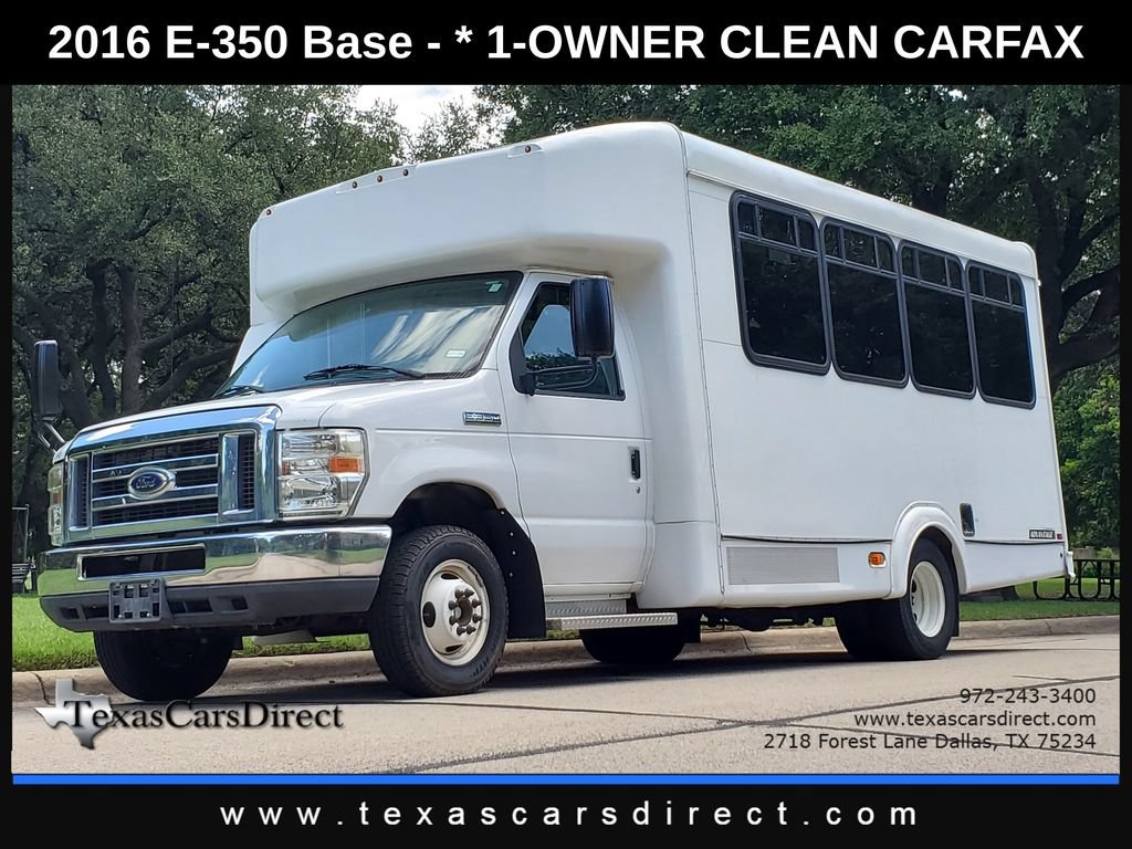 Used 2016 Ford E-350 and Econoline 350 Super Duty w/ Shuttle Bus Prep Package