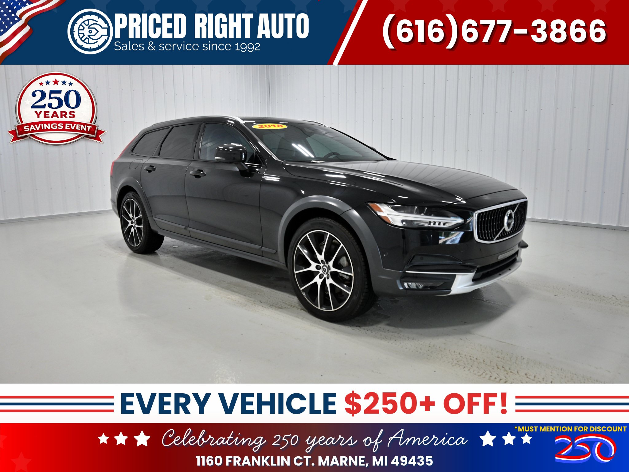 Used 2018 Volvo V90 T6 Cross Country w/ Convenience Package