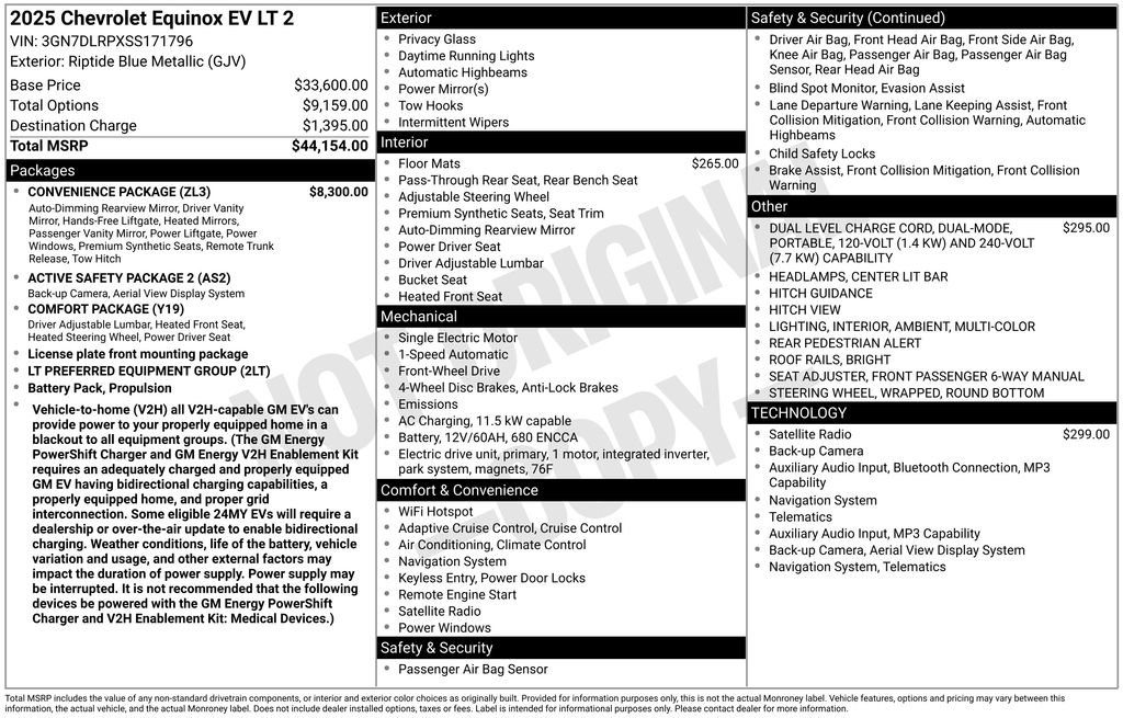 Used 2025 Chevrolet Equinox EV LT w/ Convenience Package FWD image 20