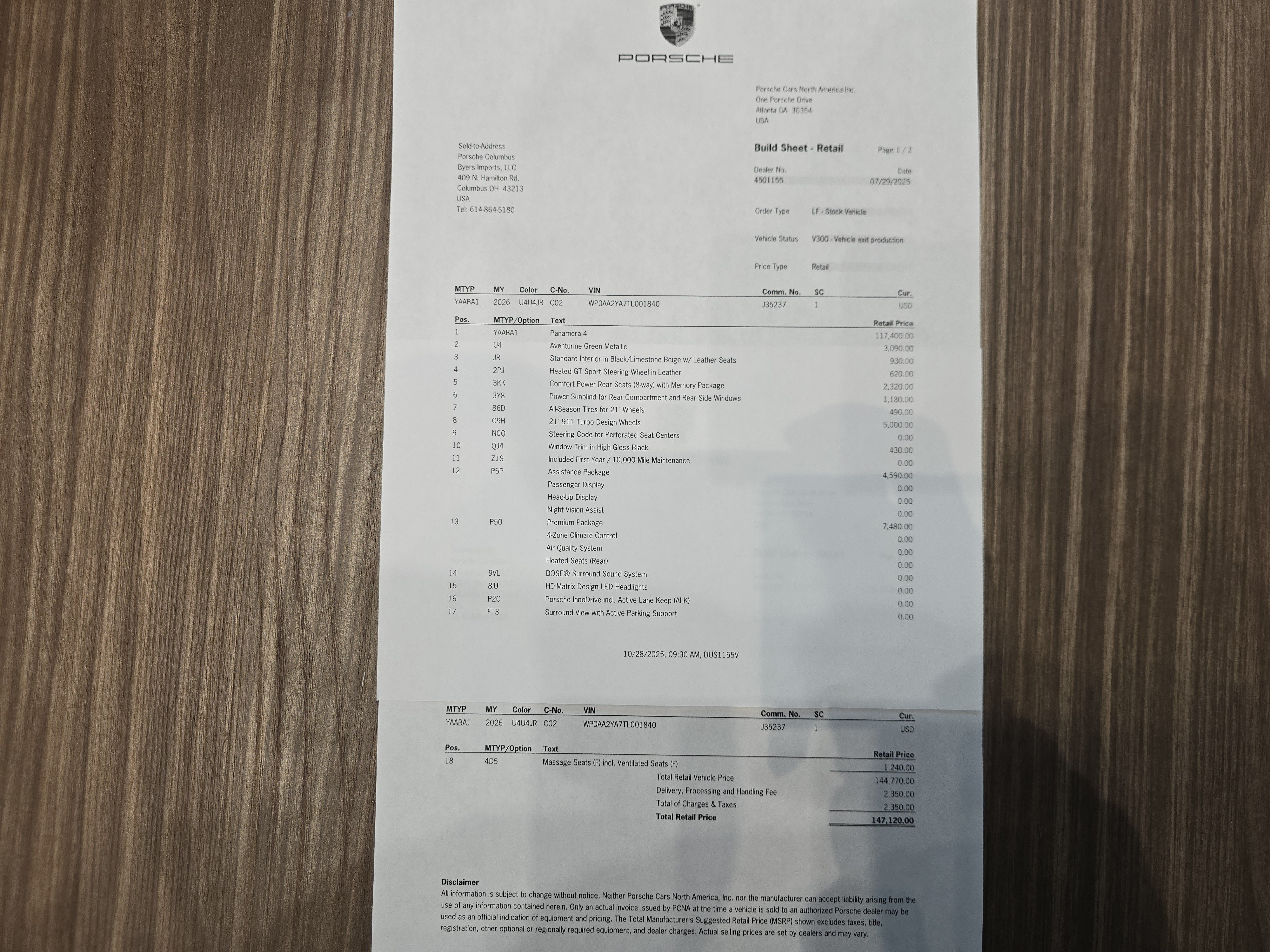 New 2026 Porsche Panamera 4 AWD/4WD image 29