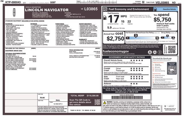 New 2027 Lincoln Navigator L Reserve AWD/4WD image 58