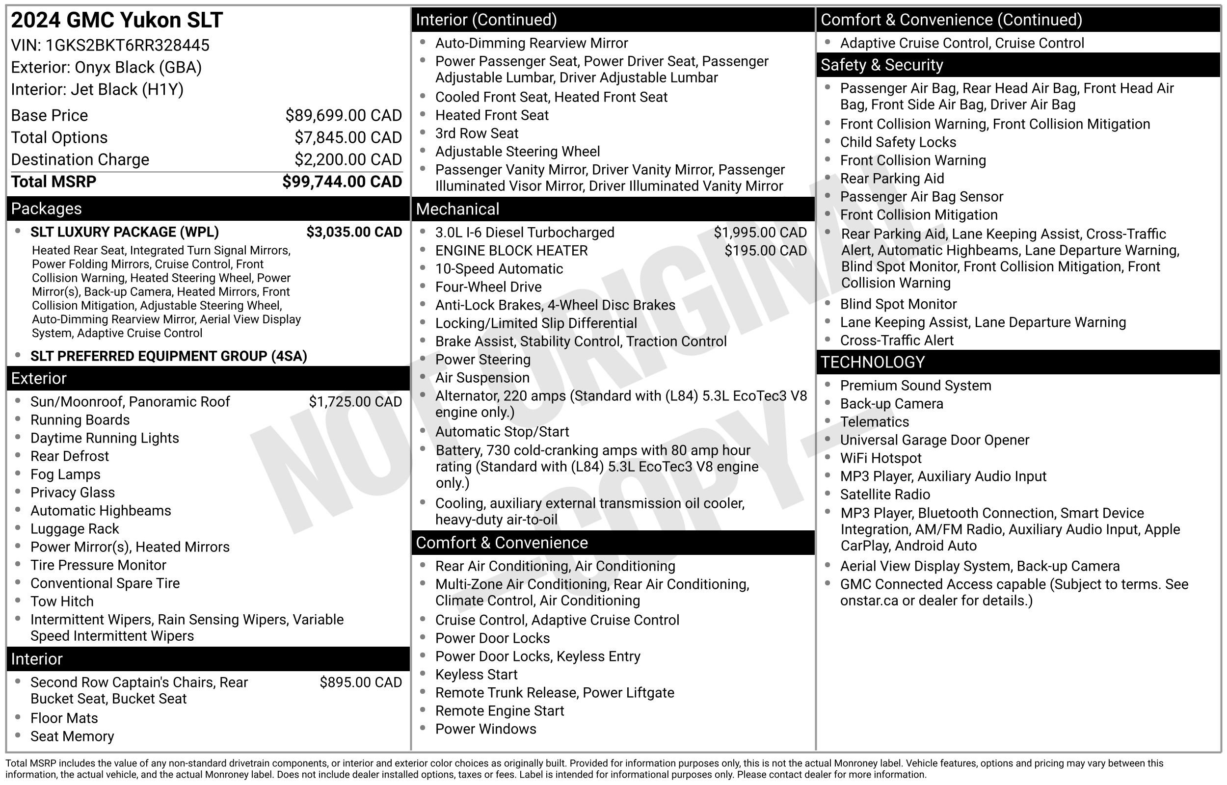 Used 2024 GMC Yukon SLT w/ SLT Luxury Package AWD/4WD image 2