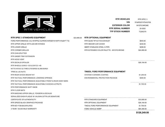 New 2026 Ford Mustang GT Premium w/ GT Performance Package RWD image 2