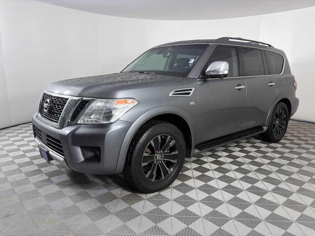 Used 2017 Nissan Armada Platinum w/ Captain Seat Package AWD/4WD video 3