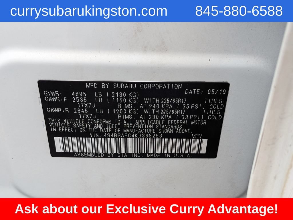 Used 2019 Subaru Outback 2.5i Premium AWD/4WD image 13