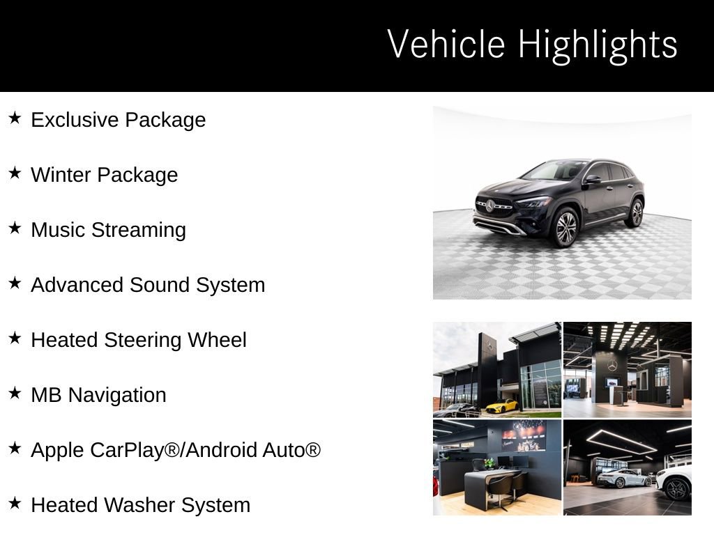Certified 2025 Mercedes-Benz GLA 250 GLA 250 w/ Exclusive Package image 10
