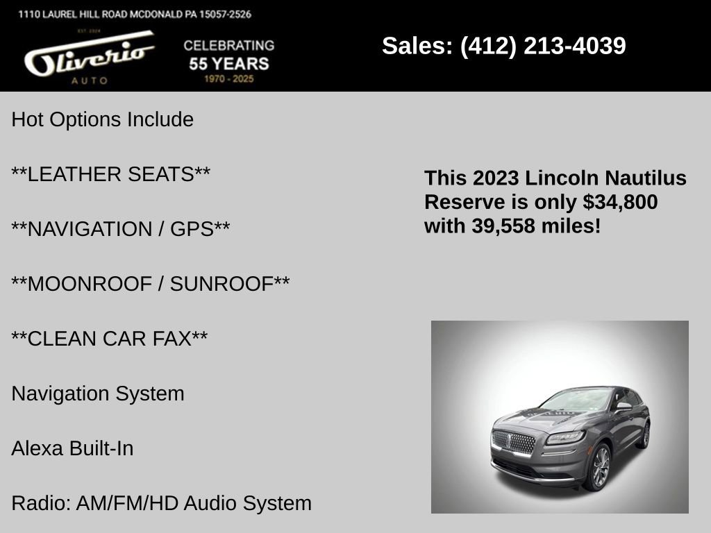 Used 2023 Lincoln Nautilus Reserve AWD/4WD image 5