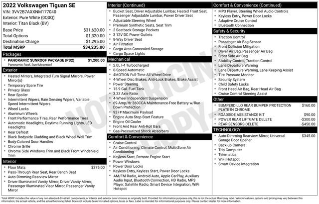 Certified 2022 Volkswagen Tiguan SE w/ Panoramic Sunroof Package image 27