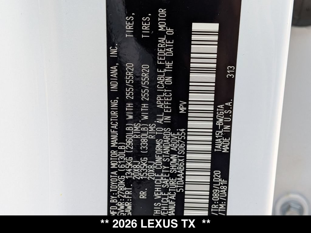 New 2026 Lexus TX 350 AWD w/ Technology Package image 32