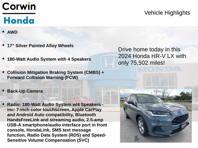 Used 2024 Honda HR-V LX image 6
