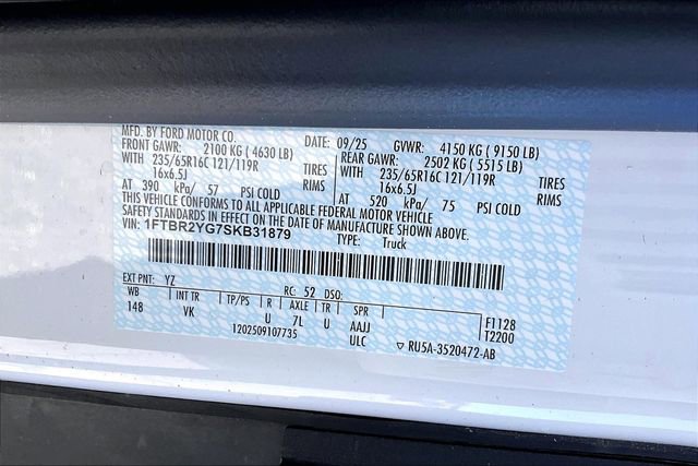 New 2025 Ford Transit 250 Low Roof AWD image 12