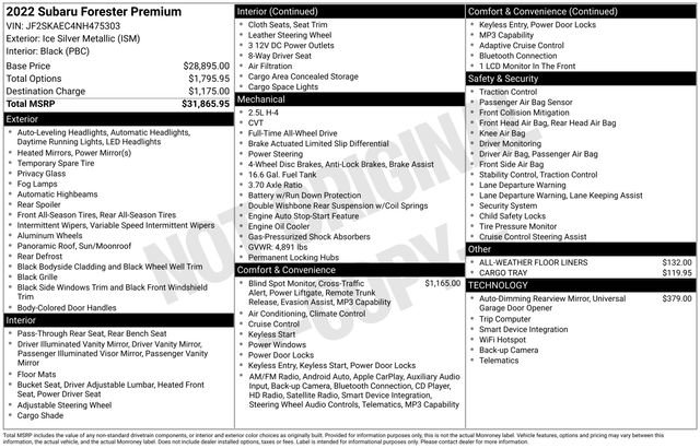 Used 2022 Subaru Forester Premium image 12