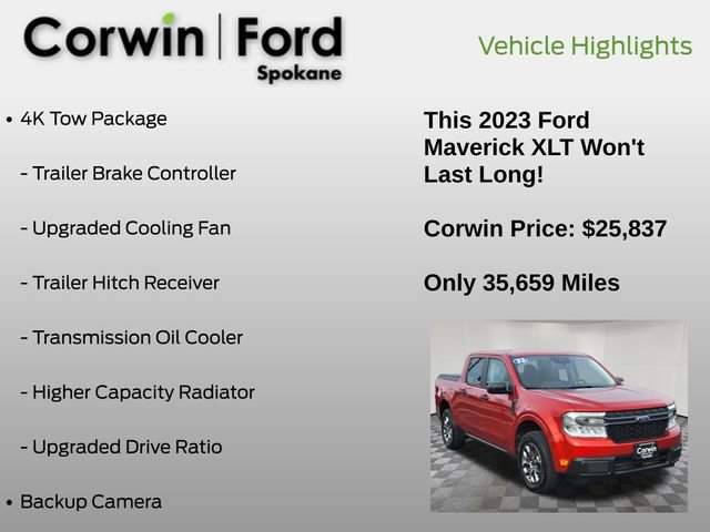 Certified 2023 Ford Maverick XLT w/ Equipment Group 300A Standard image 7